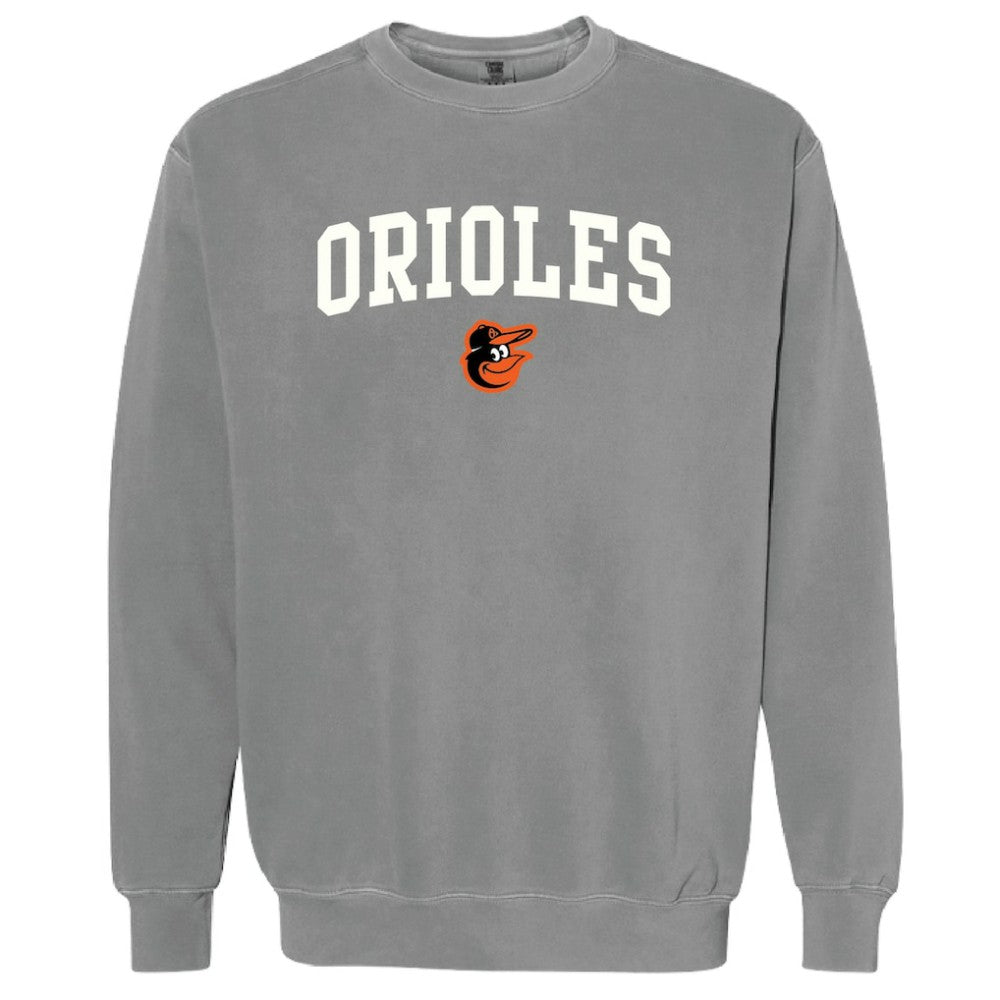 Baltimore Orioles Soft as a Grape Women's Pigment Dye Pullover Sweatshirt Online