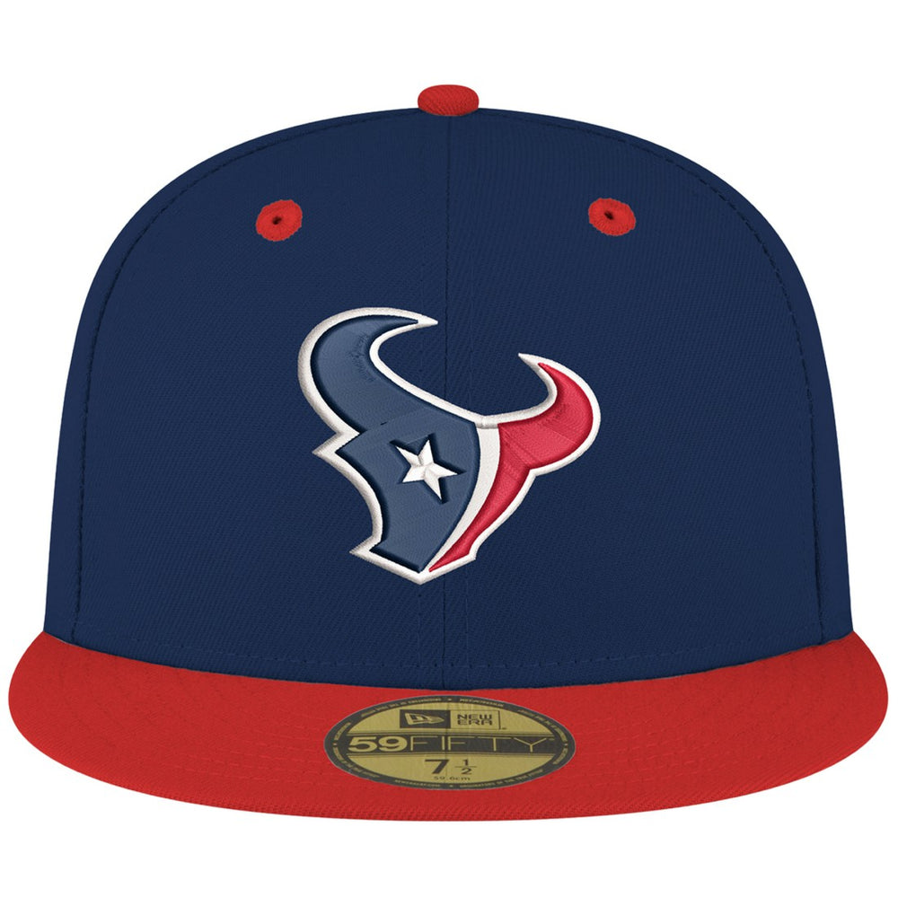 Houston Texans New Era Flipside Two-Tone 59FIFTY Fitted Hat - Navy/Red - NFL