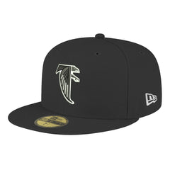 Atlanta Falcons New Era Omaha Throwback 59FIFTY Fitted Hat - Black - NFL