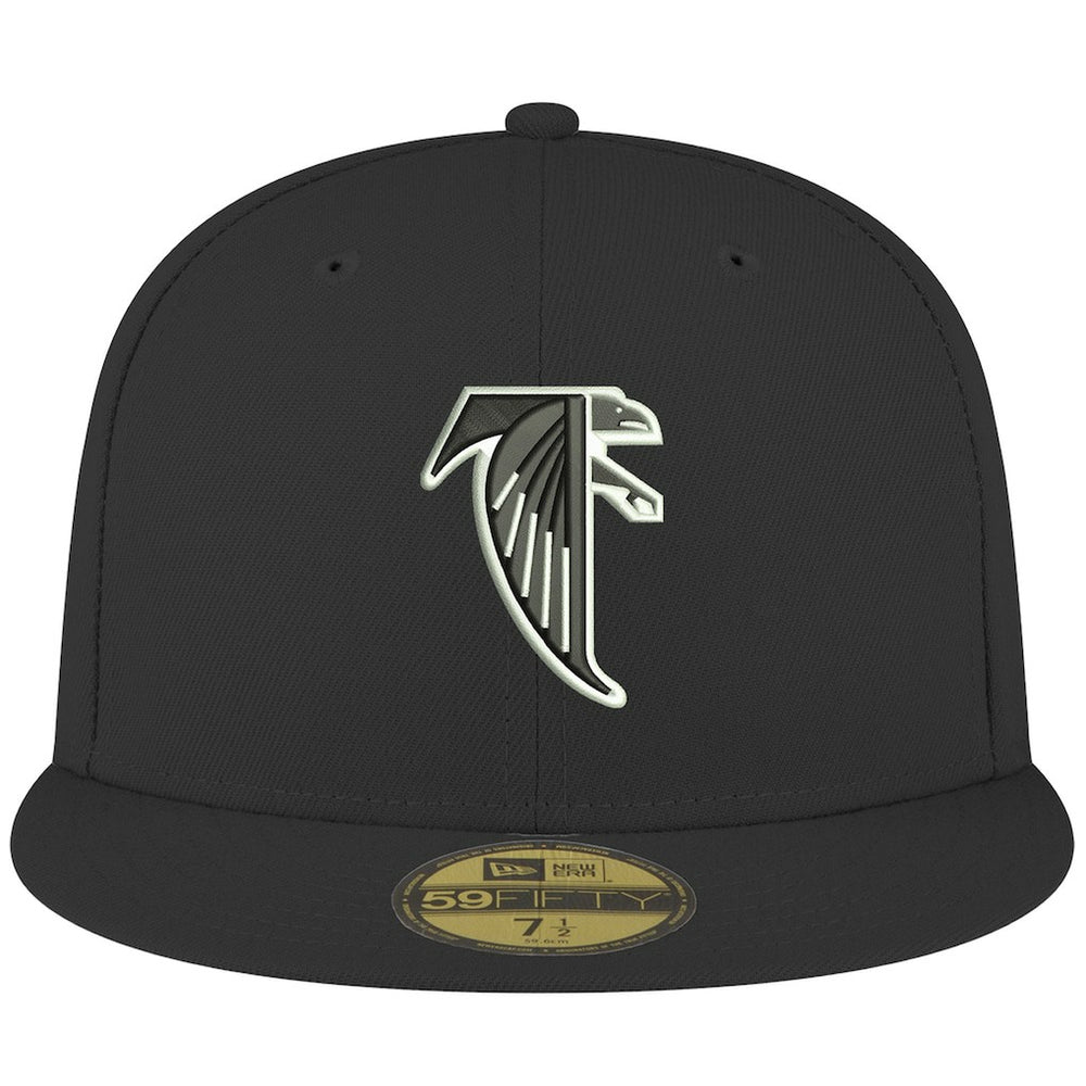 Atlanta Falcons New Era Omaha Throwback 59FIFTY Fitted Hat - Black - NFL