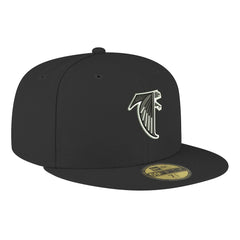 Atlanta Falcons New Era Omaha Throwback 59FIFTY Fitted Hat - Black - NFL