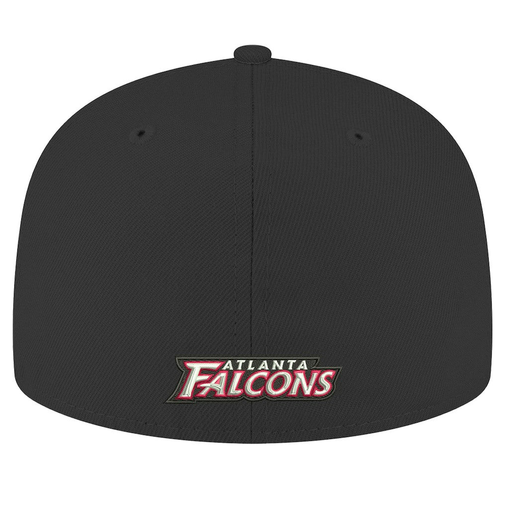 Atlanta Falcons New Era Omaha Throwback 59FIFTY Fitted Hat - Black - NFL