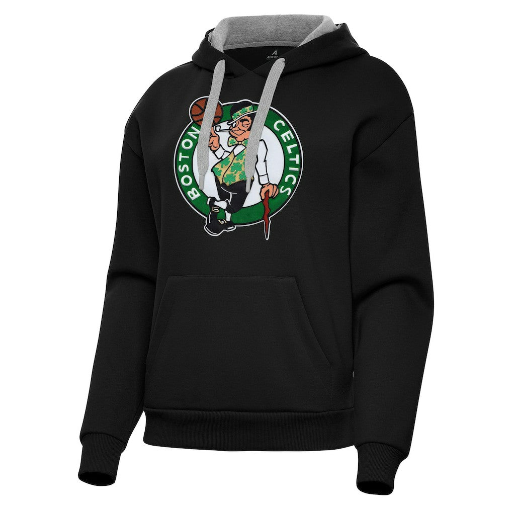 Boston Celtics Antigua Women's Victory Pullover Hoodie Black