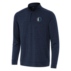 Dallas Mavericks Antigua Bright Quarter-Zip Top Heather Navy