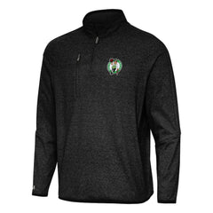 Boston Celtics Antigua Certain Quarter-Zip Tri-Blend Sweatshirt Heather Black