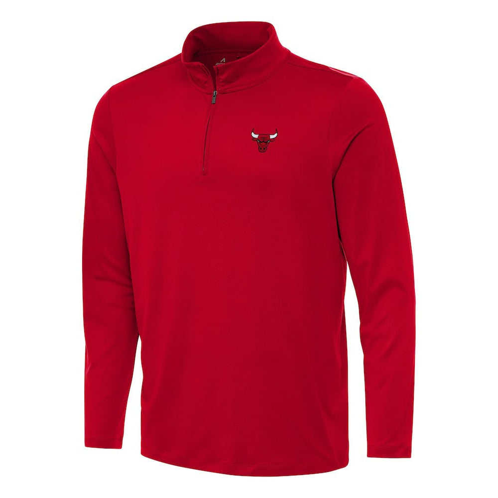 Chicago Bulls Antigua Reprocess Quarter-Zip Top Red