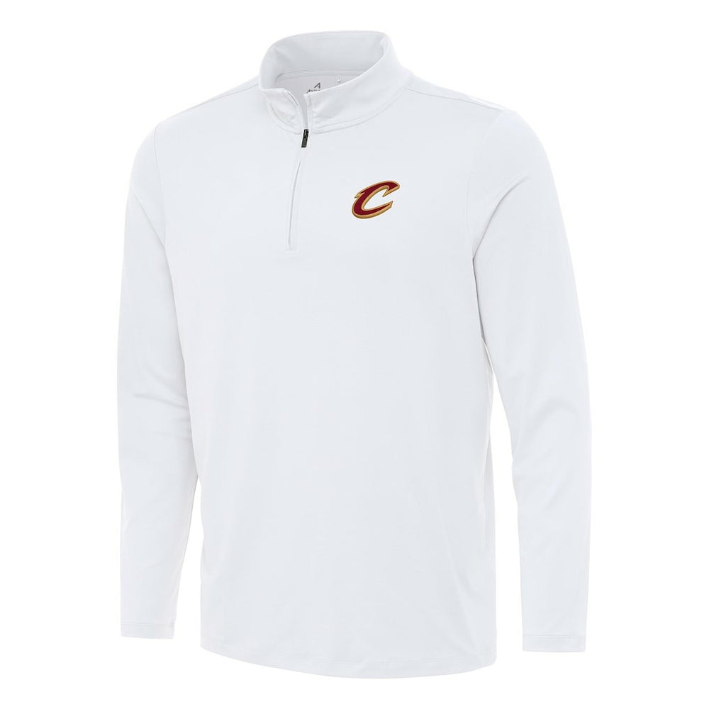 Cleveland Cavaliers Antigua Reprocess Quarter-Zip Top White