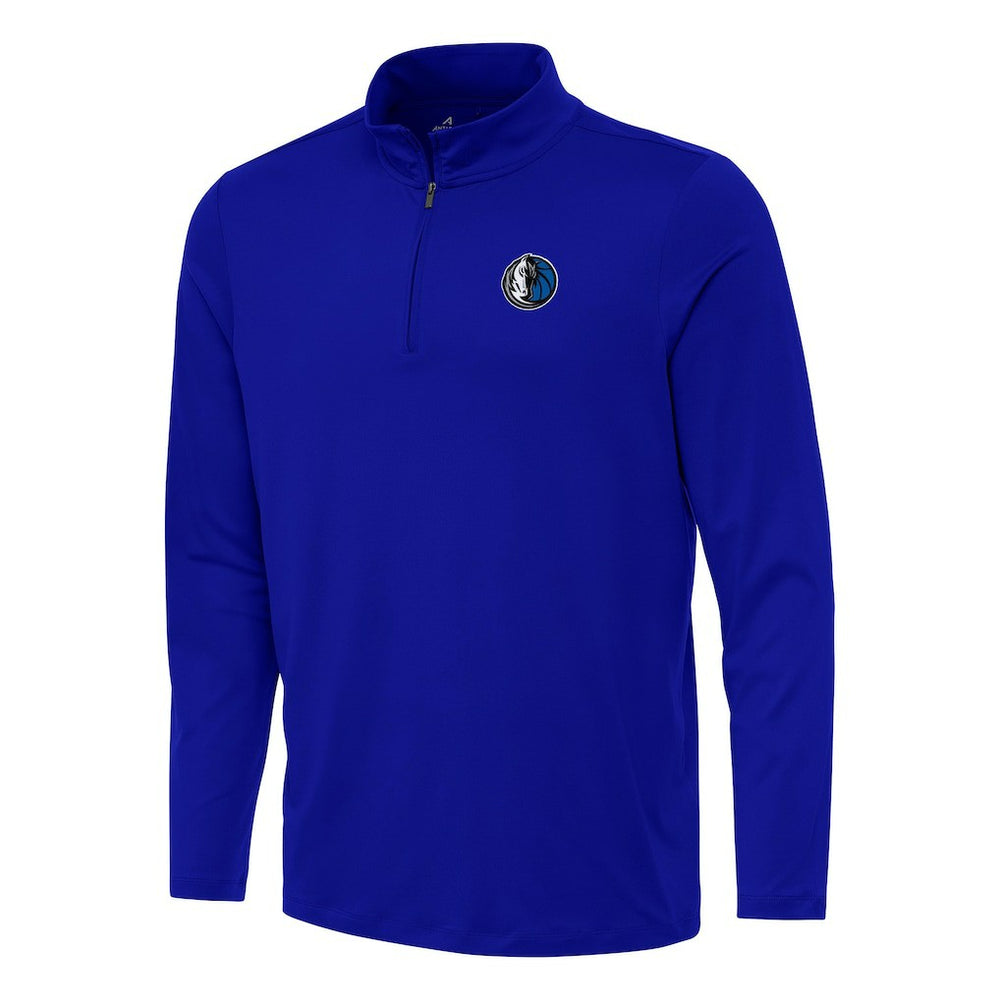 Dallas Mavericks Antigua Reprocess Quarter-Zip Top Blue