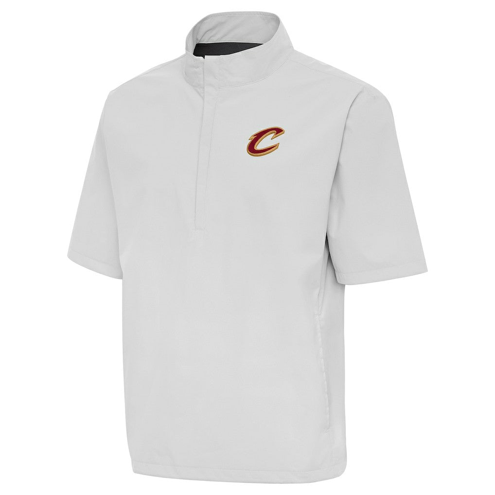 Cleveland Cavaliers Antigua Brisk Quarter-Zip Windbreaker Heather Gray