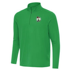 Boston Celtics Antigua Intent Quarter-Zip Top Kelly Green