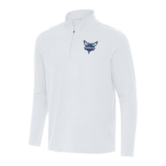 Charlotte Hornets Antigua Intent Quarter-Zip Top White