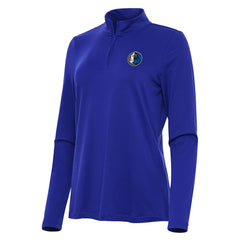 Dallas Mavericks Antigua Women's Reprocess Quarter-Zip Top Blue