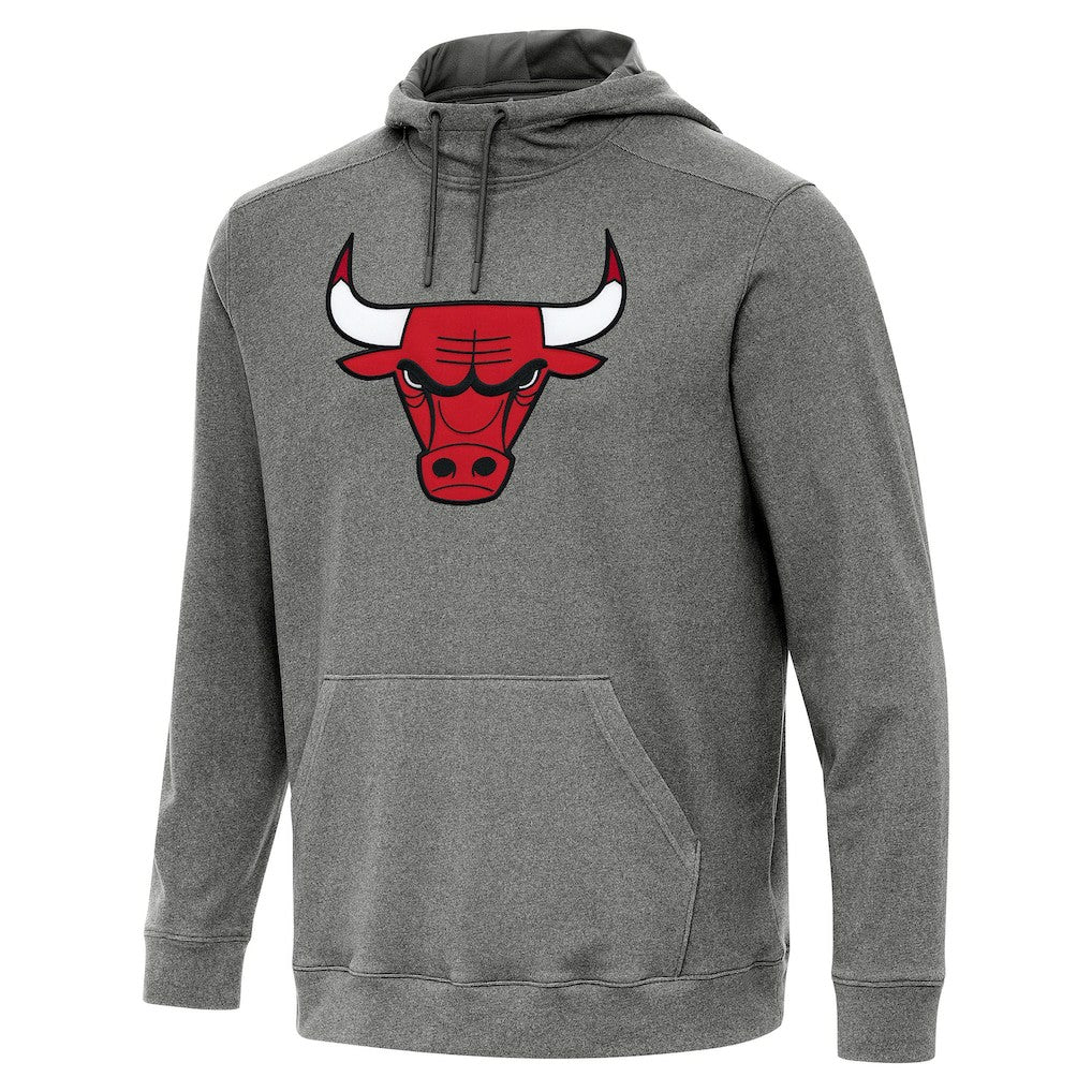 Chicago Bulls Antigua Cloud Pullover Hoodie Heather Black
