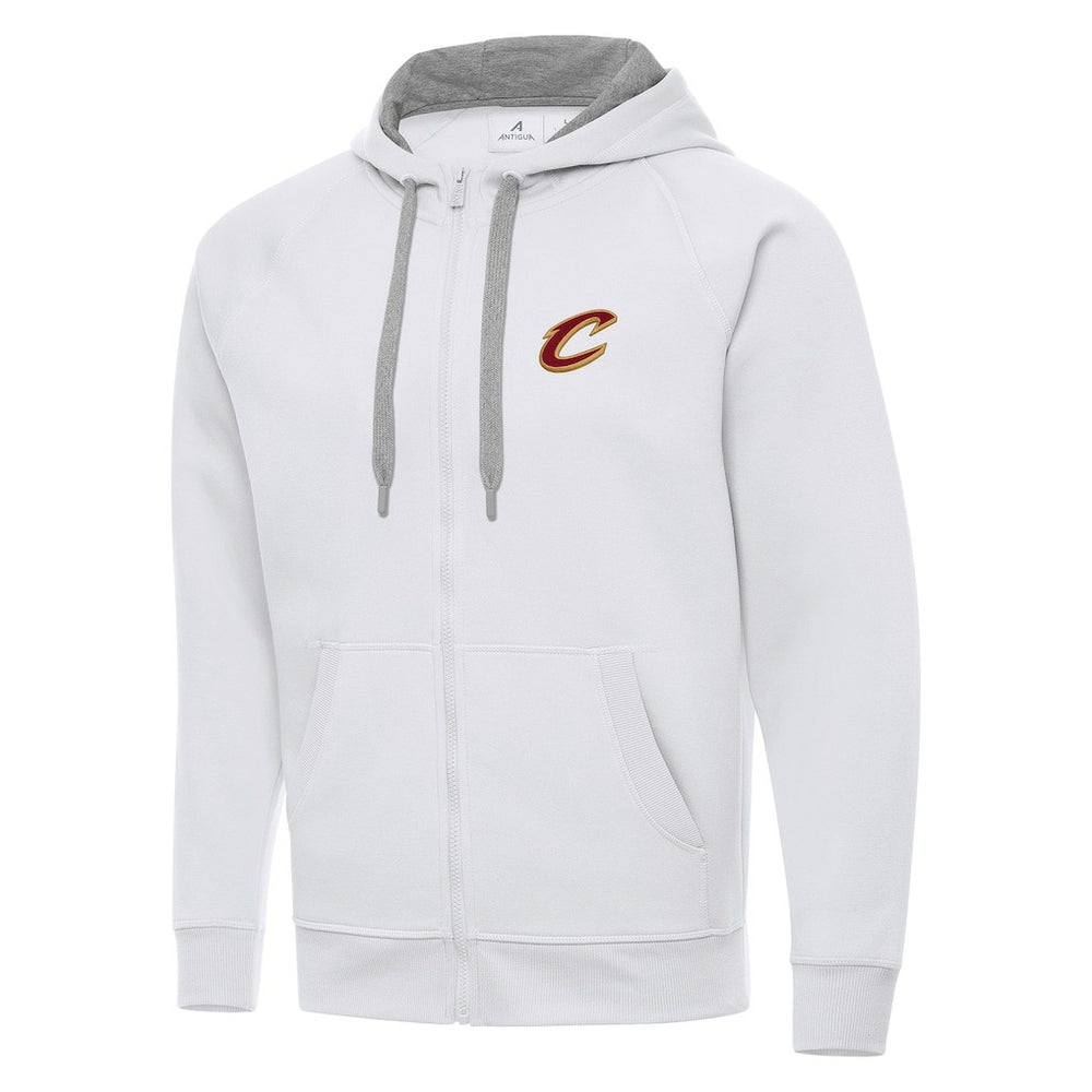Cleveland Cavaliers Antigua Big & Tall Victory Full-Zip Hoodie Jacket White