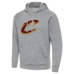 Cleveland Cavaliers Antigua Big & Tall Victory Raglan Pullover Hoodie Heather Gray