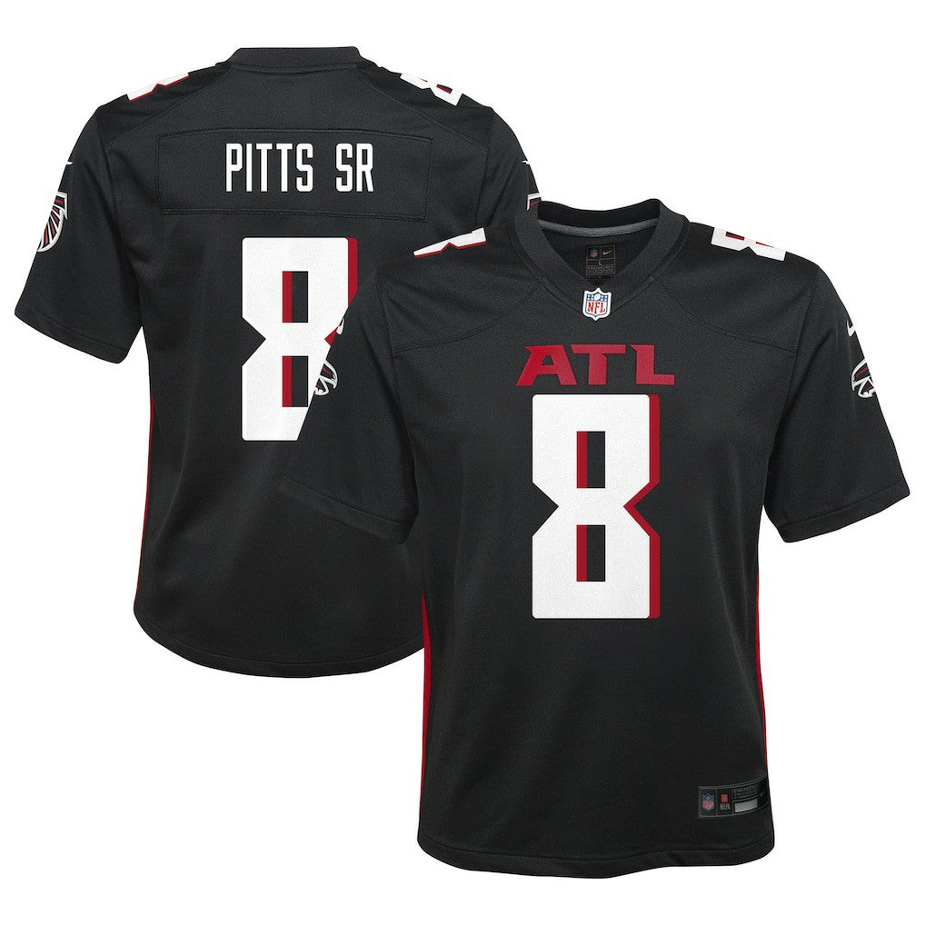 Kyle Pitts Sr. Atlanta Falcons Youth Game Jersey - Black - Nike