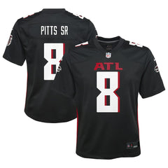 Kyle Pitts Sr. Atlanta Falcons Youth Game Jersey - Black - Nike
