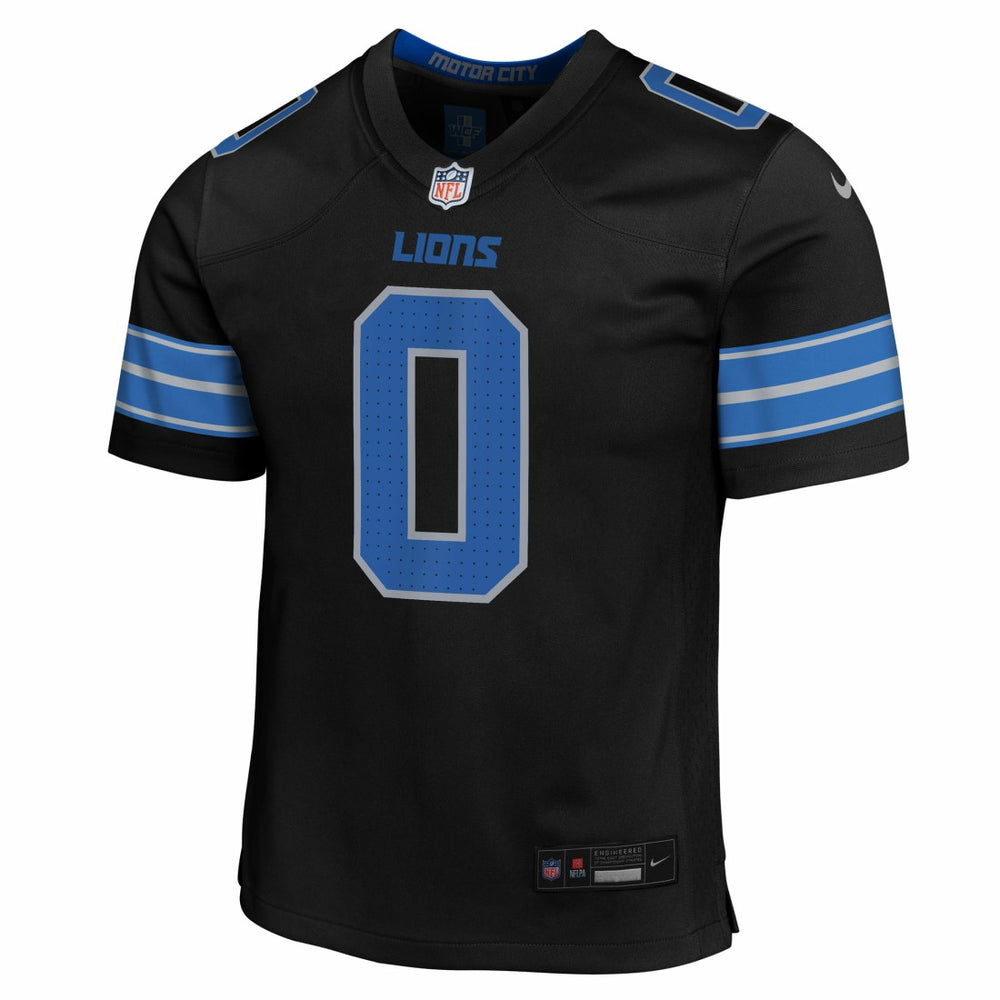 Jahmyr Gibbs Detroit Lions Youth Game Jersey - Black - Nike