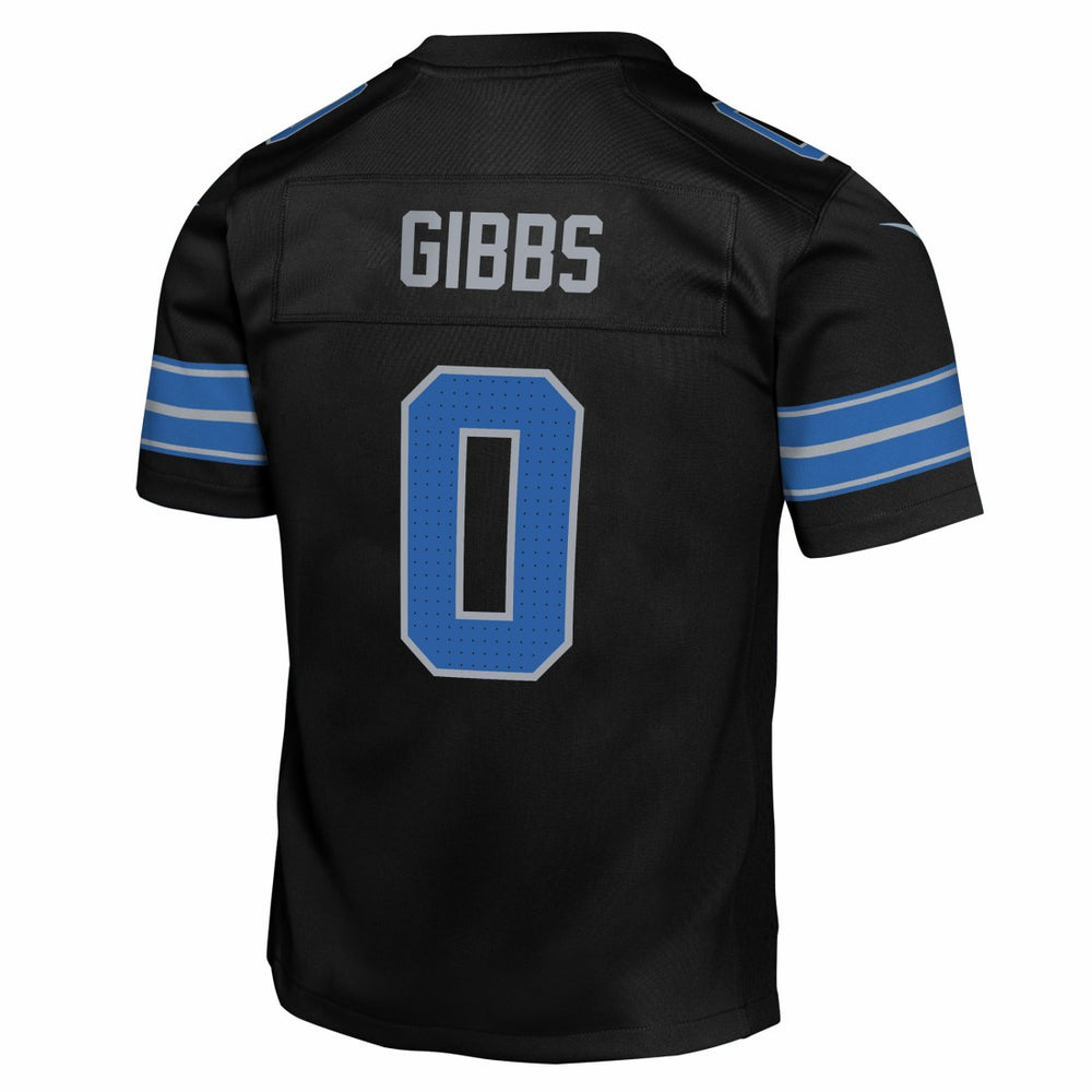Jahmyr Gibbs Detroit Lions Youth Game Jersey - Black - Nike