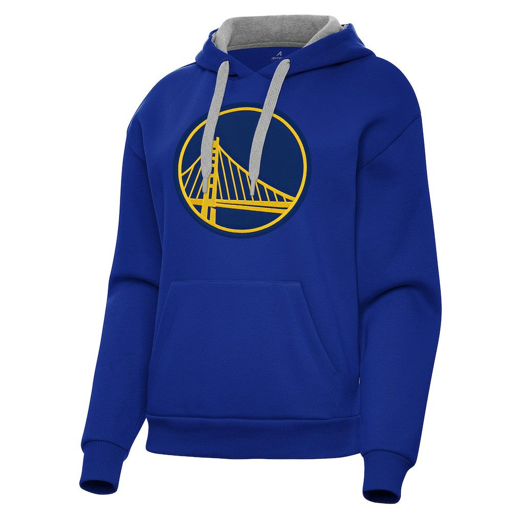 Golden State Warriors Antigua Women's Victory Pullover Hoodie Royal
