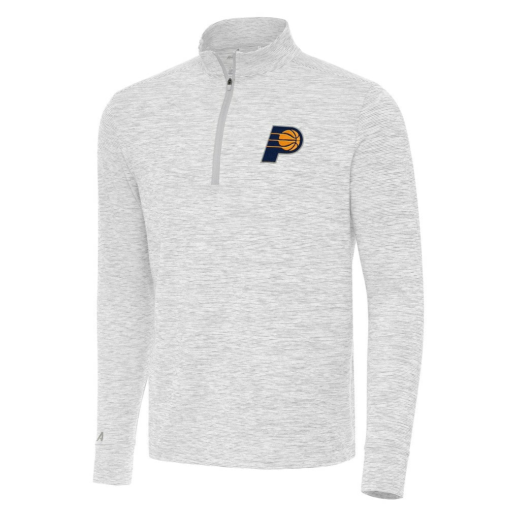 Indiana Pacers Antigua Cause Quarter-Zip Top Gray