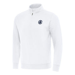 LA Clippers Antigua Victory Quarter-Zip Mock Sweatshirt White