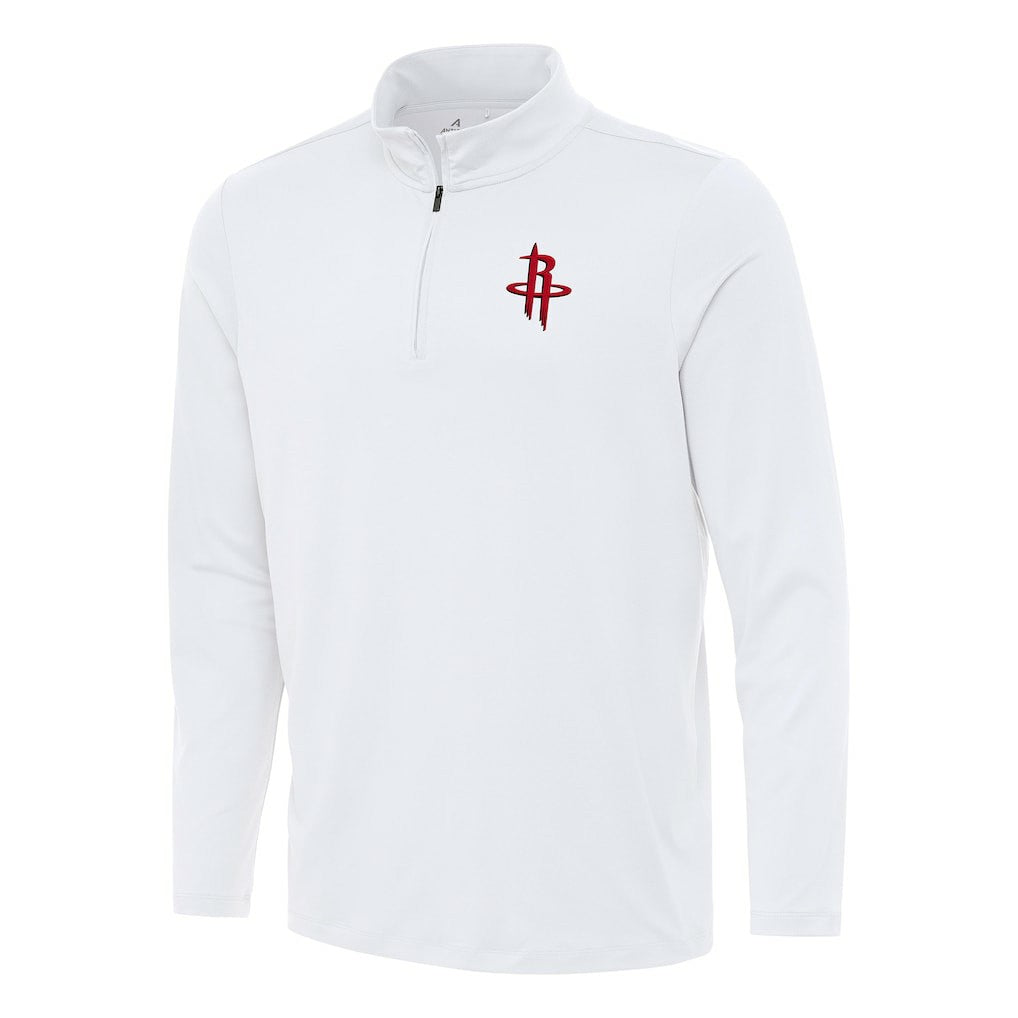 Houston Rockets Antigua Reprocess Quarter-Zip Top White
