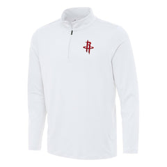 Houston Rockets Antigua Reprocess Quarter-Zip Top White