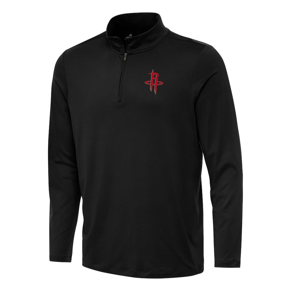 Houston Rockets Antigua Reprocess Quarter-Zip Top Black