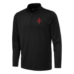 Houston Rockets Antigua Reprocess Quarter-Zip Top Black