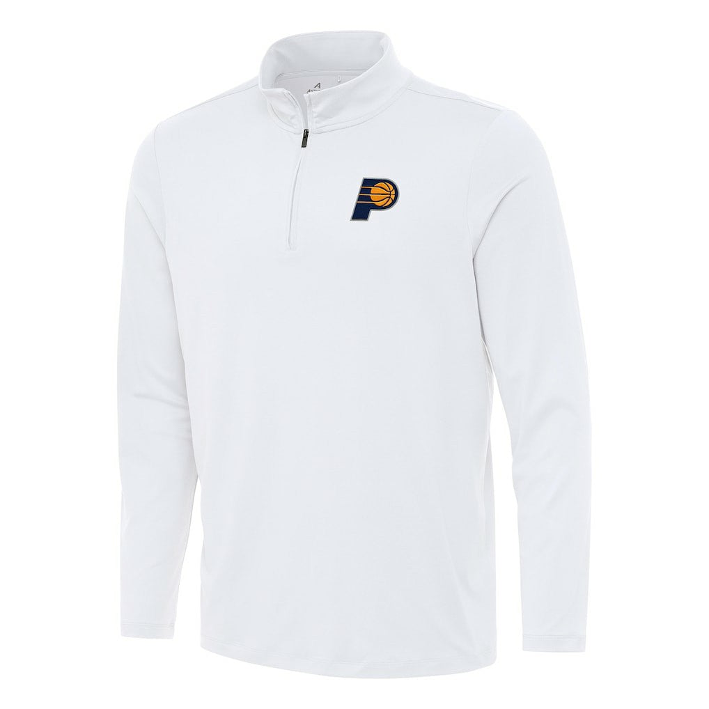 Indiana Pacers Antigua Reprocess Quarter-Zip Top White