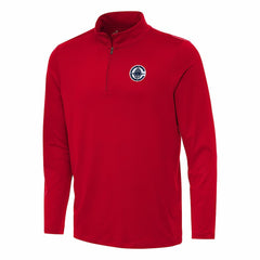 LA Clippers Antigua Reprocess Quarter-Zip Top Red