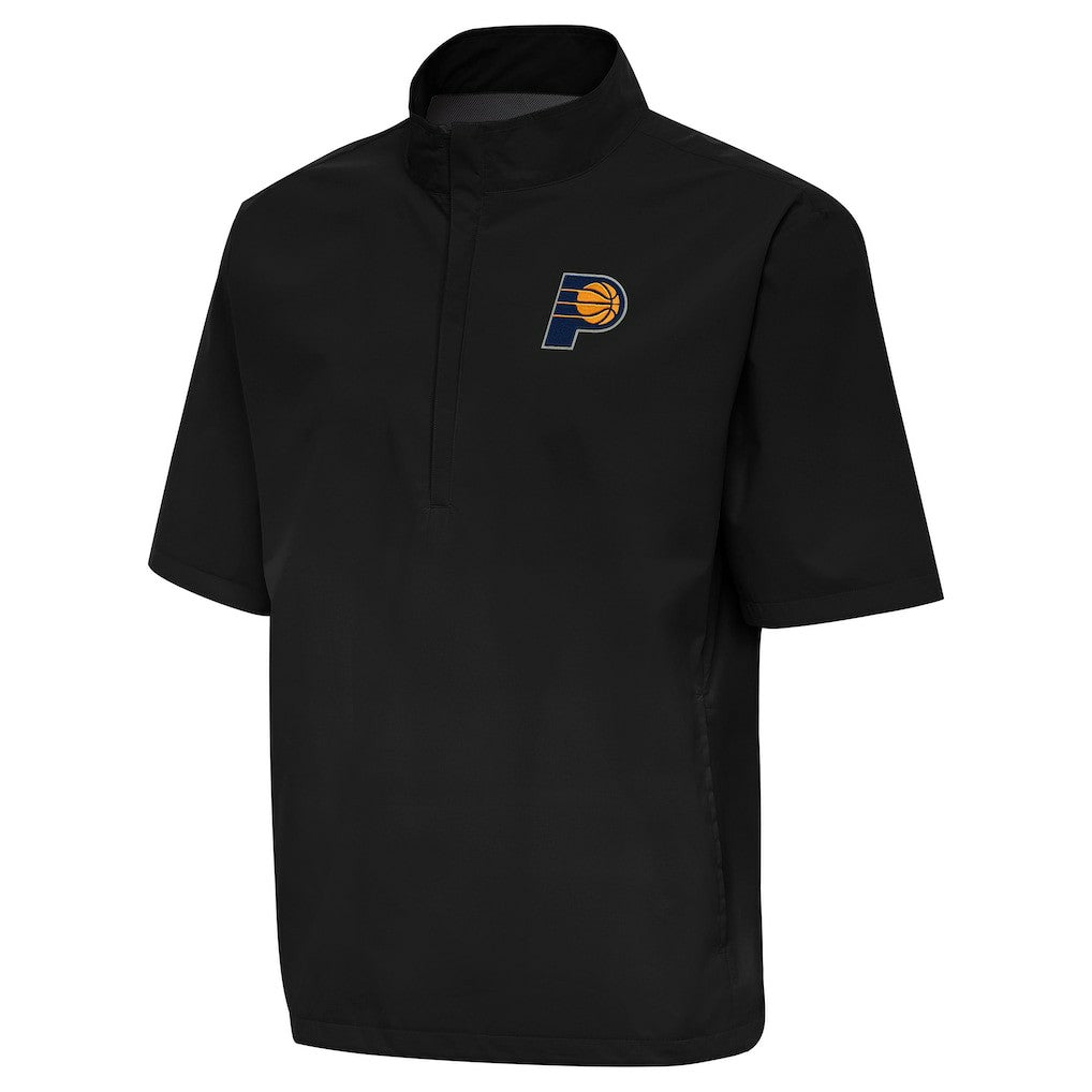Indiana Pacers Antigua Brisk Quarter-Zip Windbreaker Black