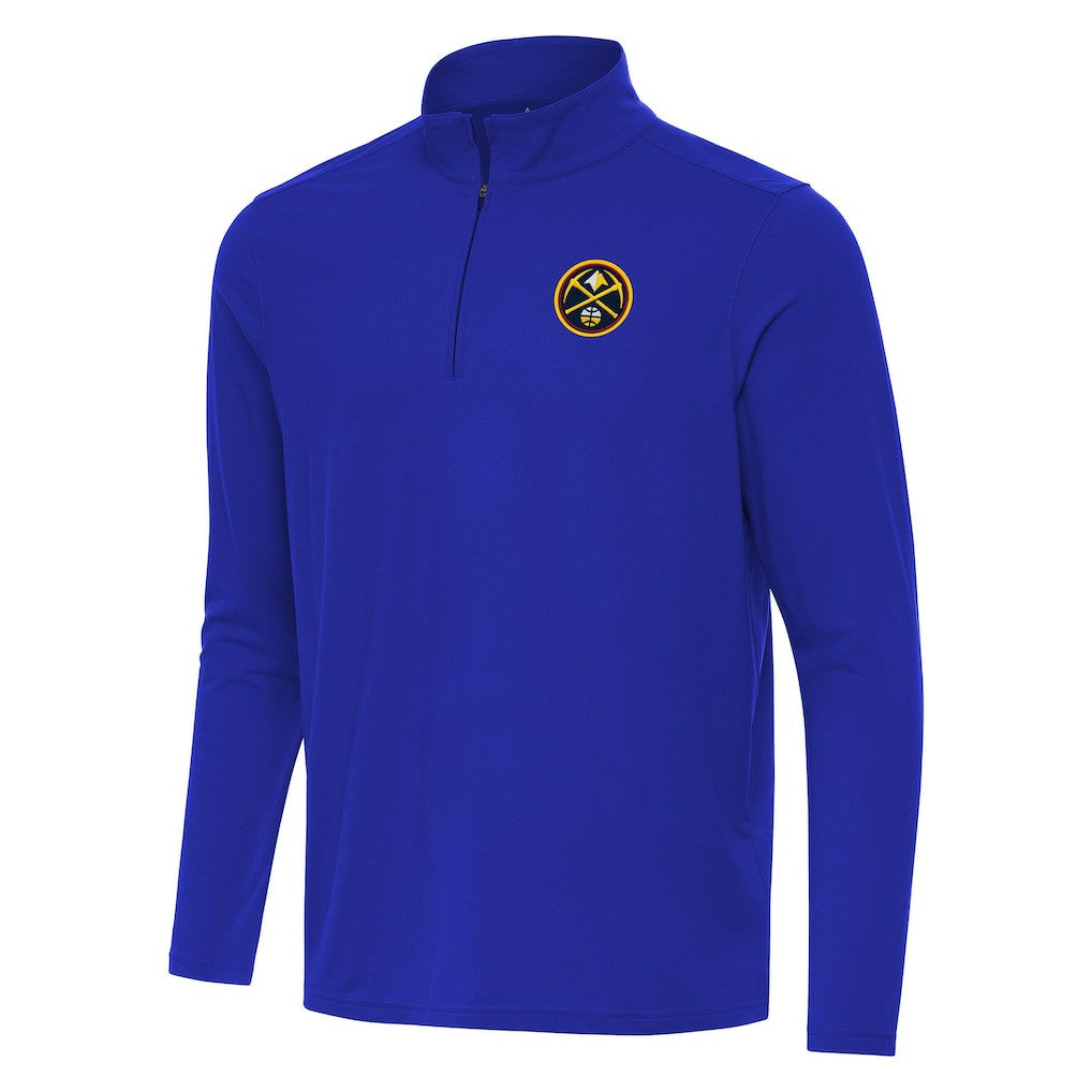 Denver Nuggets Antigua Intent Quarter-Zip Top Royal