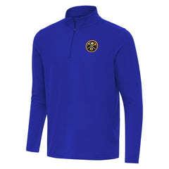 Denver Nuggets Antigua Intent Quarter-Zip Top Royal