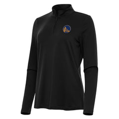 Golden State Warriors Antigua Women's Reprocess Quarter-Zip Top Black
