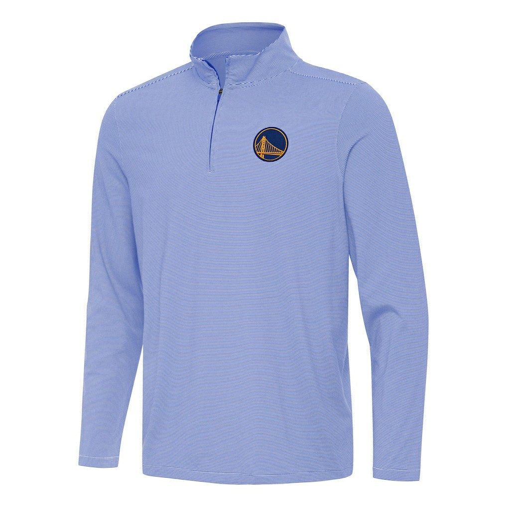 Golden State Warriors Antigua Twine Quarter-Zip Top Royal