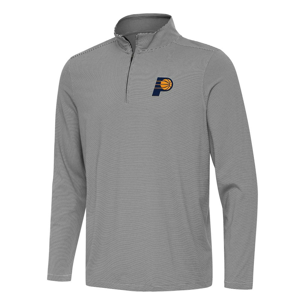 Indiana Pacers Antigua Twine Quarter-Zip Top Black