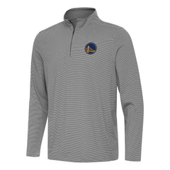 Golden State Warriors Antigua Twine Quarter-Zip Top Black