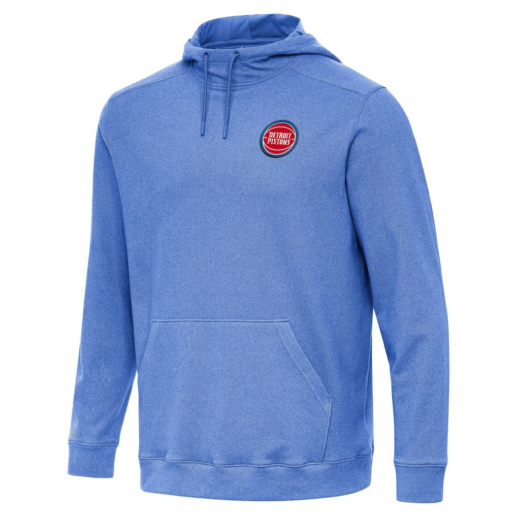 Detroit Pistons Antigua Cloud Pullover Hoodie Heather Blue