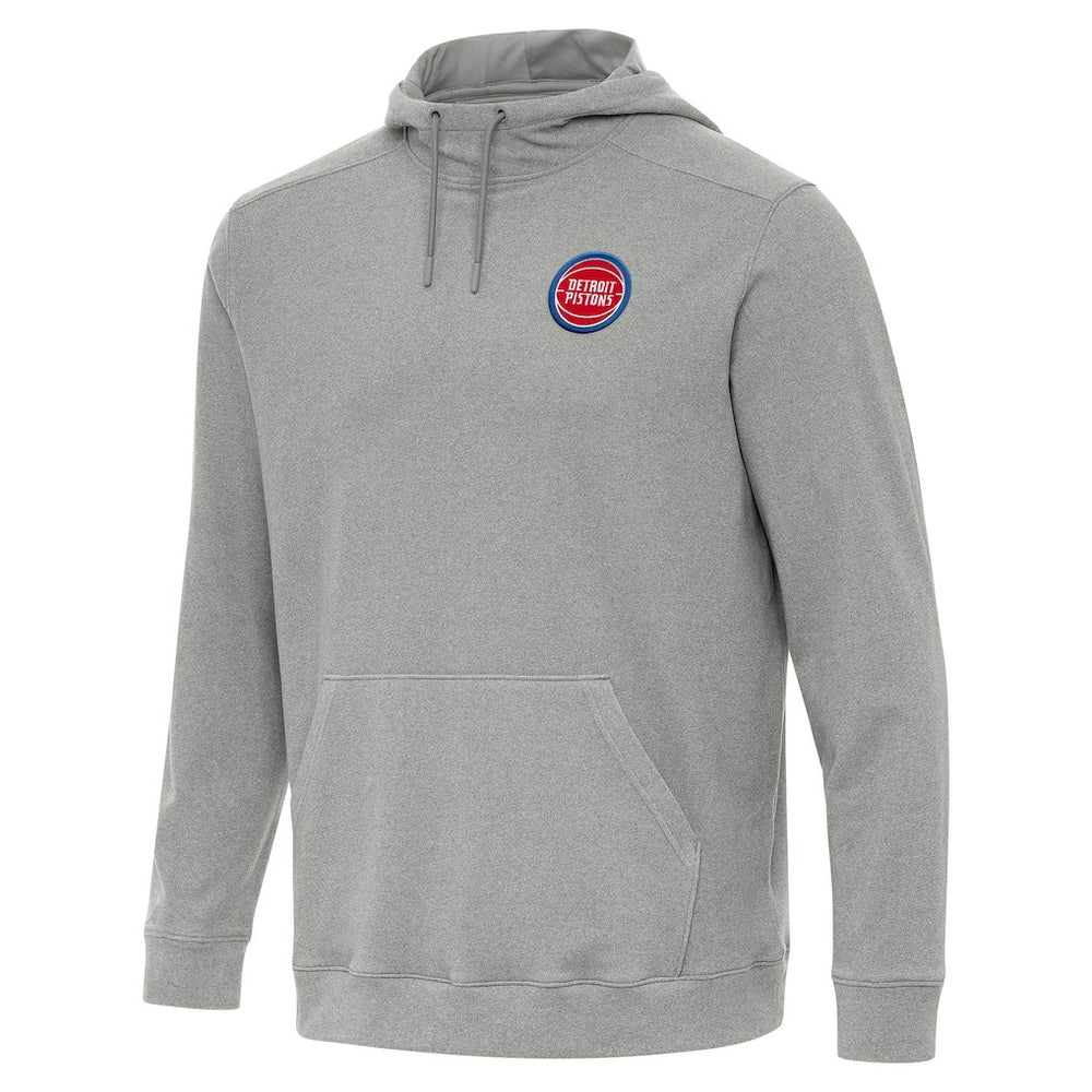 Detroit Pistons Antigua Cloud Pullover Hoodie Heather Gray