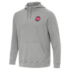 Detroit Pistons Antigua Cloud Pullover Hoodie Heather Gray