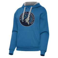Minnesota Timberwolves Antigua Women's Victory Pullover Hoodie Blue