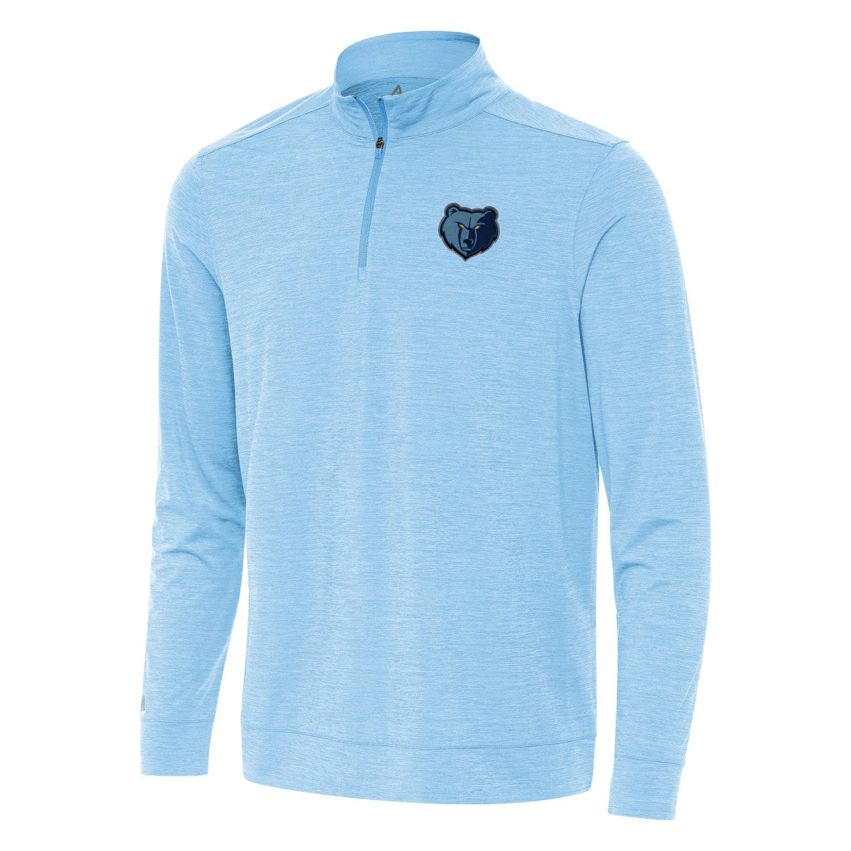 Memphis Grizzlies Antigua Bright Quarter-Zip Top Light Blue
