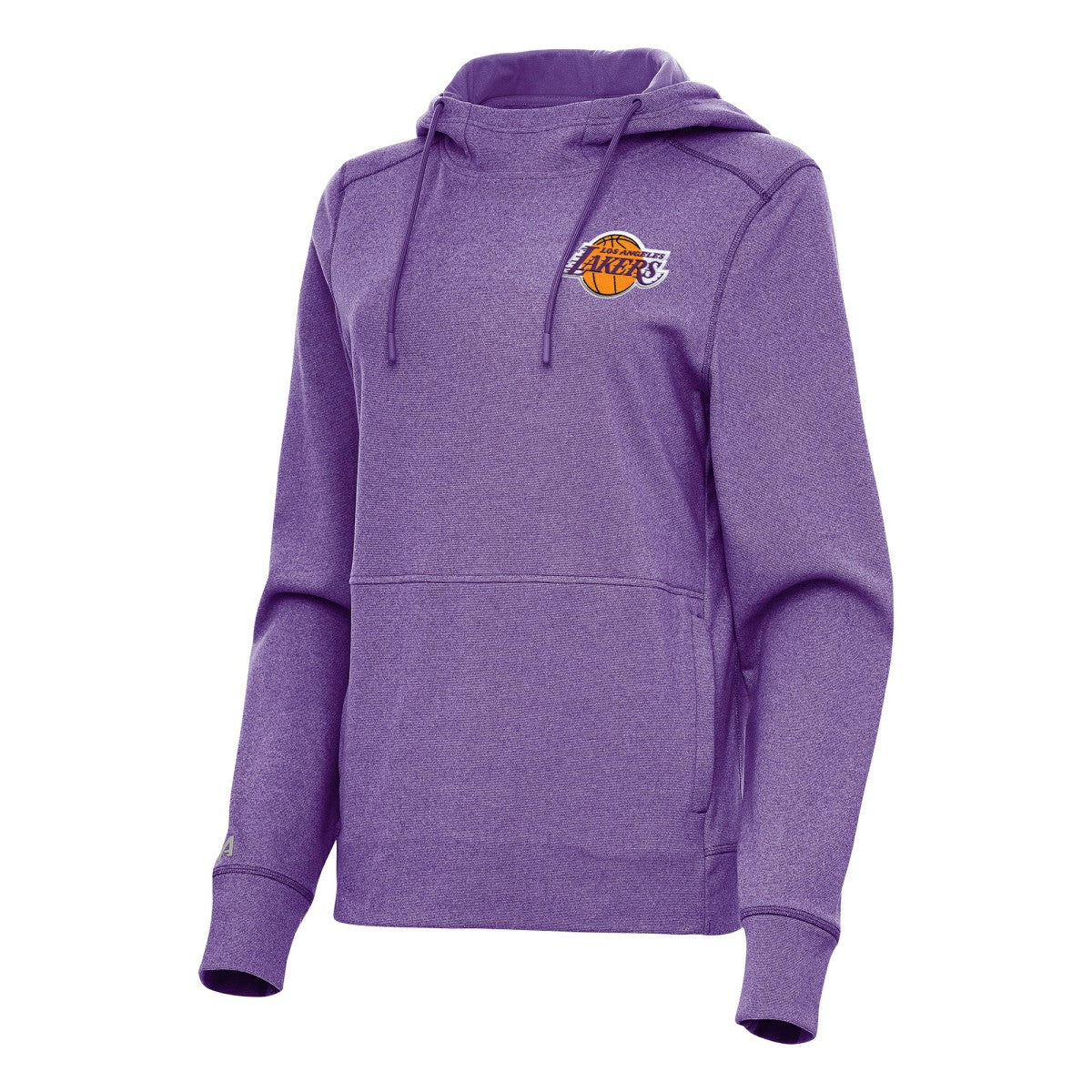 Los Angeles Lakers Antigua Women's Justice Pullover Hoodie Heather Purple