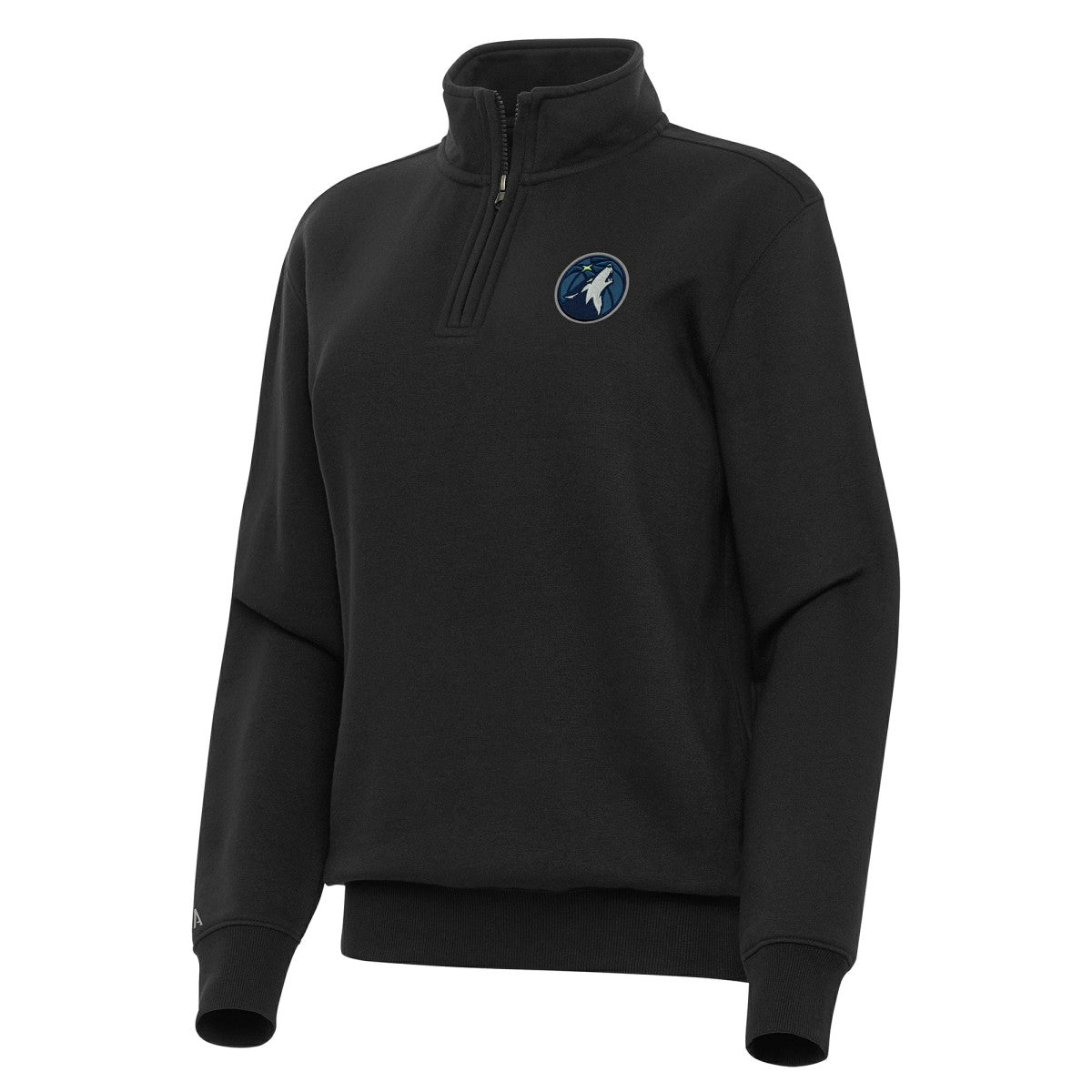 Minnesota Timberwolves Antigua Women's Victory Quarter-Zip Sweatshirt Black