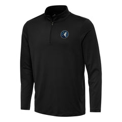 Minnesota Timberwolves Antigua Reprocess Quarter-Zip Top Black