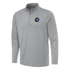 Minnesota Timberwolves Antigua Reprocess Quarter-Zip Top Gray