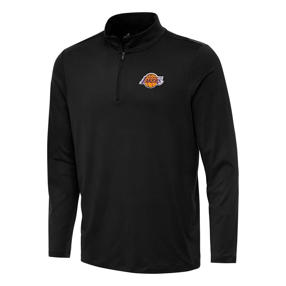 Los Angeles Lakers Antigua Reprocess Quarter-Zip Top Black