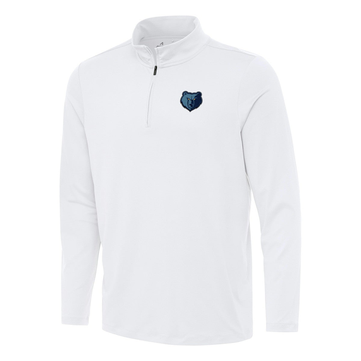 Memphis Grizzlies Antigua Reprocess Quarter-Zip Top White